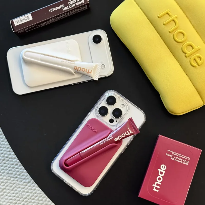 Rhode Magnetic SNAP-ON LIP CASE for With MagSafe Case for IPhone 17 Air 16 15 14 13 12 11 Pro Max Lip Gloss Holder Phone Cases